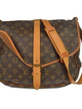 Best09 LOUIS VUITTON SAUMUR 35 MESSENGER SHOULDER BAG M42254 8908VI BQ02257